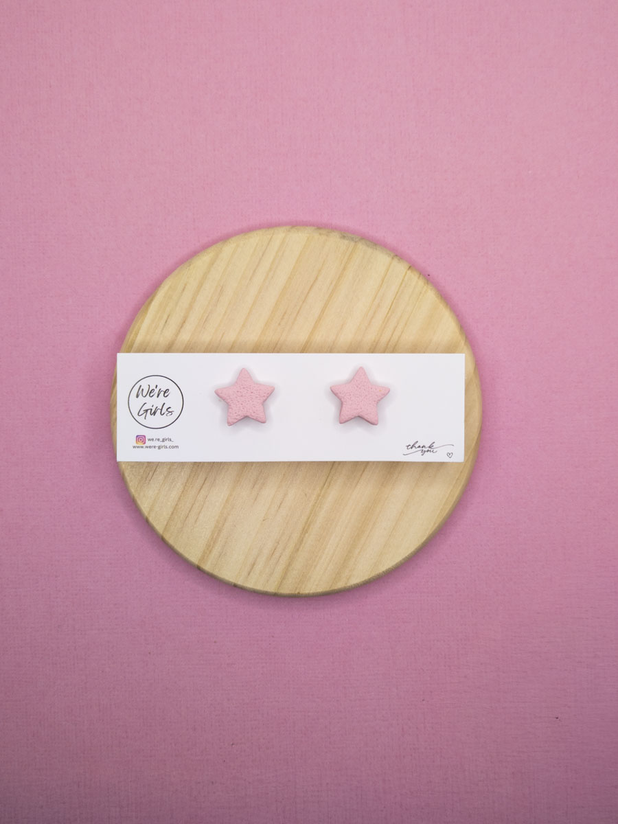 Star Studs Pink